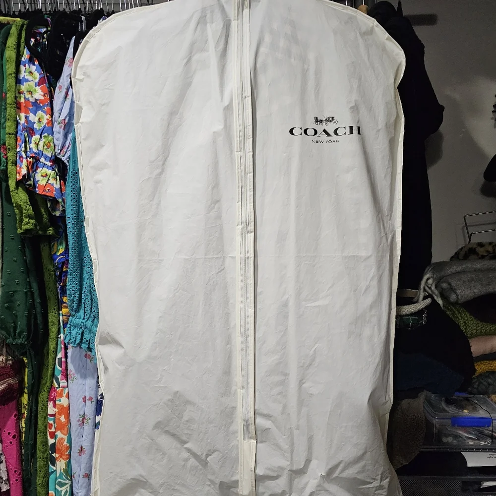 Coach Check Trench Coat Black White Gingham Checkered Rain Coat Double Breasted - Picture 4 of 12